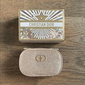 DIOR GOLD COSMETIC BAG
